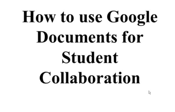 OTC13: How to Use Google Documents for Student Collaboration