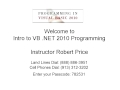 Robert Price   ICIS 145 Intro to Visual Basic Net Programming 11082012