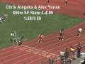 Chris Ategeka & Alex Yonas 800m at SF Sta...