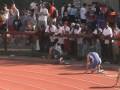 Belal Mogaddedi runs the 400 at Stanford Univ...