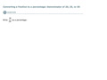 13-R Converting a fraction to a percentage, d...