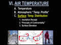 VI. AIR TEMPERATURE - 10