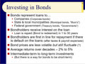 Chapter 11 - Slides 29-51 ‑ Investing in Bond...