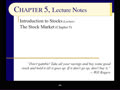 Chapter 05 - Slides 01-10 - Introduction to Stocks