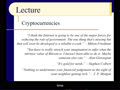 Misc Topic 4 - Slides 01-08 - Crypocurrencies
