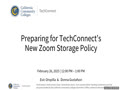 Preparing for TechConnect’s New Zoom Storage Policy