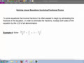 Math 40 2.1B Solving linear equations with fractions