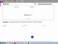 Math 40 7.2A Rational Exponents part one