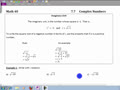 Math 40 7.7A Complex numbers
