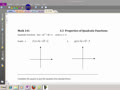 Math 141 4.3A Properties of quadratic functions