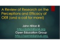 Faculty and Student OER Research 
