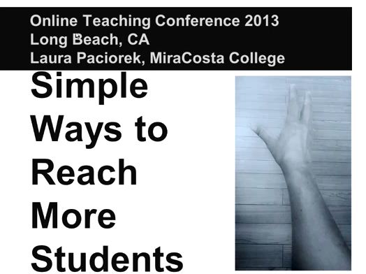 OTC13: Simple Ways to Reach More Students