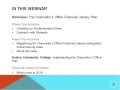 Financial Literacy Webinar Series 