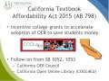 CCCOER Zero Textbook Cost Degree Grant Informational Webinar 
