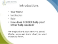 CCCOER Advisory Meeting 
