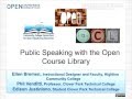 CCCOER May Webinar-Public speaking with the Open Course Library