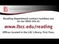 LBCC - Reading Intro