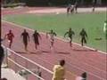 Koleon Prescott wins 100m at Johnny Mathis In...