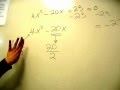 Completing the Square the Fast Way