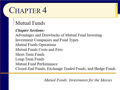 Chapter 04 - Slides 01-20 - Introduction to Mutual Funds - Spring 2020