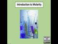 1.3 Substances and Solutions - Introduction to Molarity