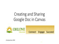 Creating and Sharing Google Documents in Canvas