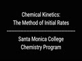 Chem 12 - Kinetics Lab (Initial Rates)