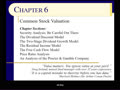 Chapter 06 - Slides 01-16 - Introduction to Valuation Techniques