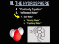 GEOL - III. THE HYDROSPHERE - 4 (water's...