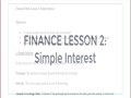 Finance Lesson 2 - Simple Interest  