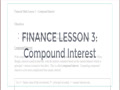 Finance Lesson 3 - Compound Interest