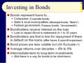 Chapter 11 - Slides 29-51 ‑ Investing in Bonds - Spring 2016