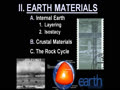 II. EARTH MATERIALS - 1