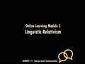 COMMST 111 • Video Lecture • Online Learning Module 3.2 • Linguistic Relativism