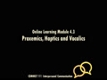 COMMST 111 • Video Lecture • Online Learning Module 4.3 • Proxemics, Haptics and Vocalics